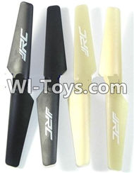 JJRC H9D H9W Parts-06 Propellers,Main rotor blades(4pcs)-2X Golden 2X Black For JJRC H9 H9D H9W Quadcopter Spare parts,RC drone Parts,2.4G UFO Parts